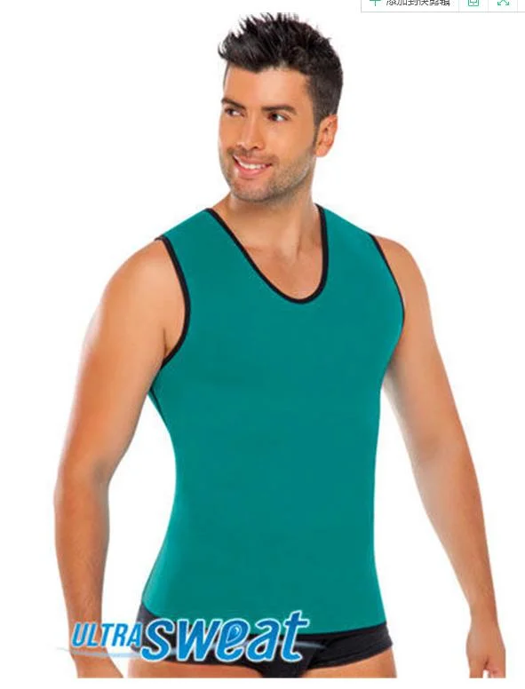 High Perspiration Zipper Rubber Vest Sweating Clothes/ Plastic Garment for Men